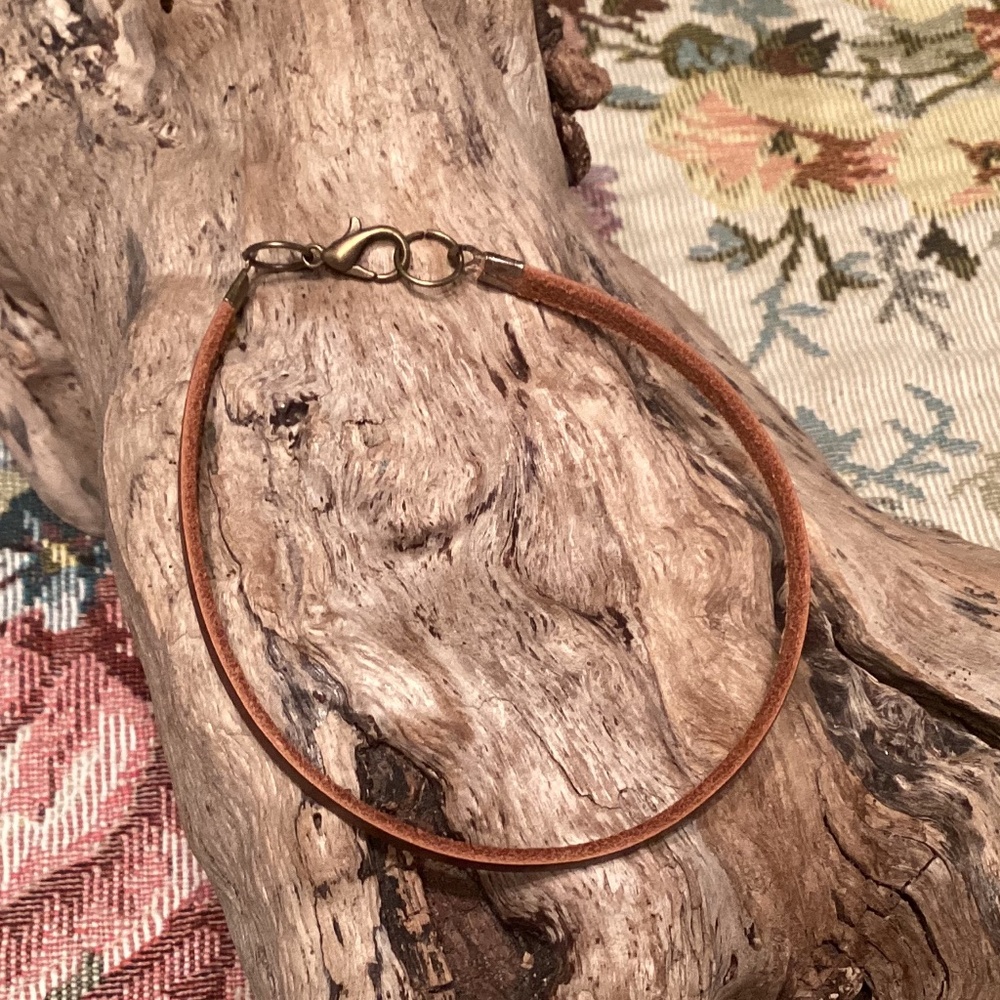 Brown Leather Cord Bracelet 8.75”